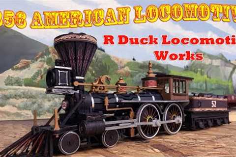 Karyn's Wood 1856 American Locomotive - Laser cut wood locomotive from R Duck Locomotive Works