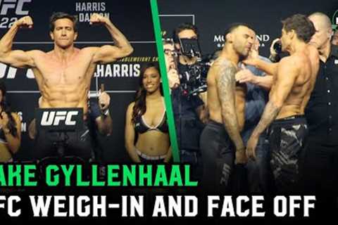 Jake Gyllenhaal has UFC weigh-in and Face Off... and slaps opponent!