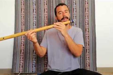 Bansuri Lesson 1 (for beginners). How to blow and make a sound. Learn bansuri with Juan Tepui