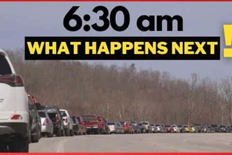 WARNING❗️Mile Long Line 4 FREE Food as PANDEMIC BENEFITS END| shtf2023