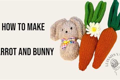How to make carrot using addi knitting machine. quick and easy project.