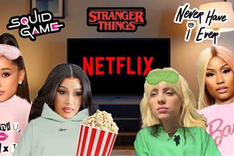 Celebrities Watching Netflix! (feat. Nicki, Ariana, Cardi, Billie and more)
