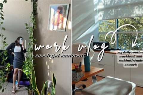 Day in the Life as a Legal Assistant (Employment Law Firm) | WORK VLOG