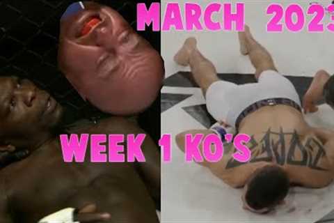 The best MMA &amp; Boxing Knockouts I March 2023 Week 1| UFC