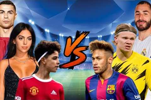 Ronaldo’s Family vs Benzema, Haaland, Neymar JR | Fight Football