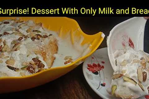 SURPRISE! Desserts with ONLY Milk &amp; Bread?!