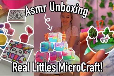 [ASMR] UNBOXING THE *NEW* REAL LITTLES MICROCRAFT MYSTERY BOXES!!😱🎨💦🦄🍃 (FULL COMPILATION!🫢)