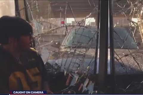 Trending video: Car crashes into two men inside Houston coffee shop