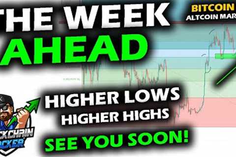LOOKING AHEAD as Bitcoin Price Chart at HIGHER LOW, Altcoin Market Structure, Weekly Outlook
