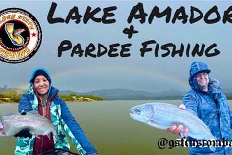 Pardee Lake Reservoir and Lake Amador CA Fishing | Mini Jig Trout Fishing | Drop Shot For Trout |