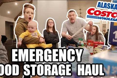 EMERGENCY FOOD STORAGE HAUL | ALASKAN COSTCO PRICES | Somers In Alaska