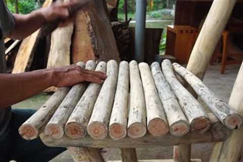 WOW Ideas Perfect for Easy Woodworking Projects, Reused Wood With Slices of Wood, Twigs Removed