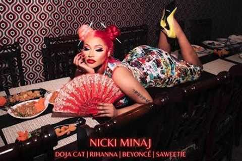 Nicki Minaj - Red Ruby Da Sleeze (feat. Rihanna, Beyoncé, Doja Cat, Saweetie) | Mashup