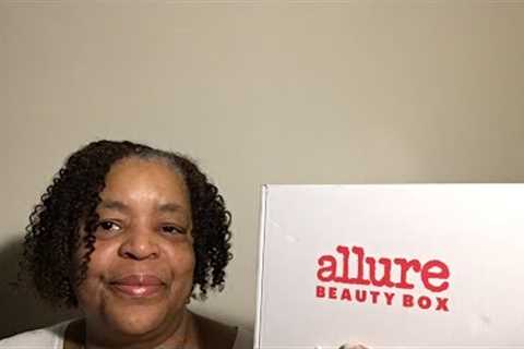 Unboxing Allure Beauty Box March 2023 monthly subscription, cost $23.00 value $108.00
