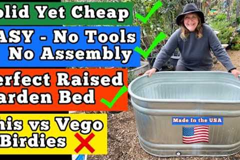 How to Build a Raised Bed EASY-Get a READY to GROW Metal Elevated Garden Container Vegetable Planter