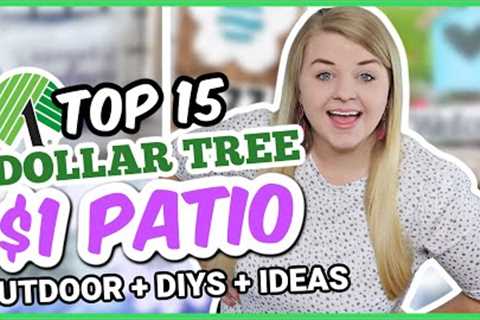 15 Genius DOLLAR TREE Outdoor DIYS + Patio Decor Ideas (incredible DIYS and HACKS!) 2023
