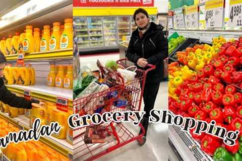 ✨RAMADAN FOOD PREPARATION | Grocery shopping for Ramzan in Canada | pre ramadan prep! | Nida