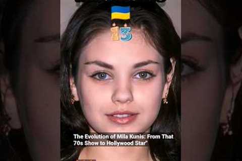 The Evolution of Mila Kunis: From That 70s Show to Hollywood Star 🔥#milakunis