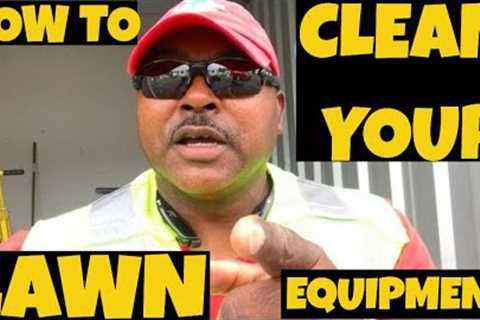 Fastest and easiest way to clean your lawn care equipment. No pressure washer needed