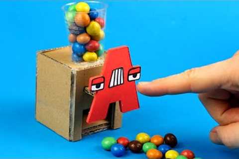 ALPHABET LORE A but Candy Dispenser at Home DIY 🤩 5 Cardboard &amp; Paper Craft Ideas