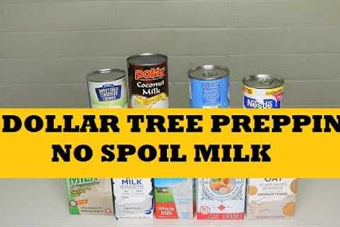 Dollar Tree No Spoil Prepper Pantry Milk...Milk For Food Storage Stockpile