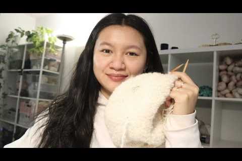 finally able to start the teddy pillow // knitting stream #11