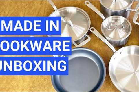 Made In 10-Piece Stainless Steel Cookware Unboxing and Up-Close Look