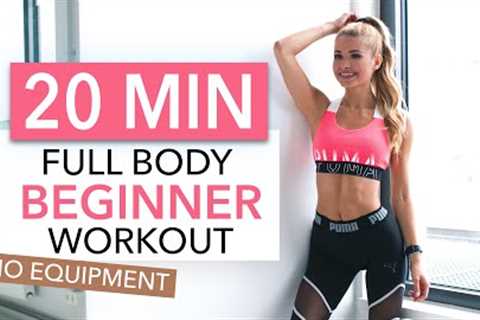 20 MIN FULL BODY WORKOUT - Beginner Version // No Equipment I Pamela Reif