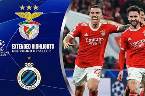Benfica vs. Club Brugge: Extended Highlights | UCL Round of 16 - Leg 2 | CBS Sports Golazo