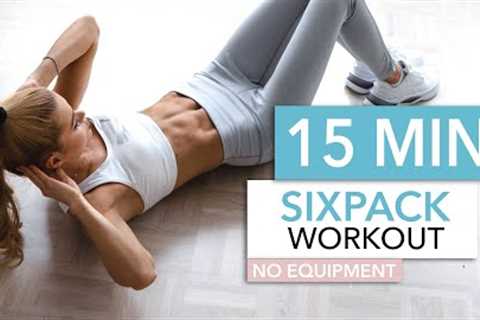 15 MIN SIXPACK WORKOUT - intense ab workout / No Equipment I Pamela Reif