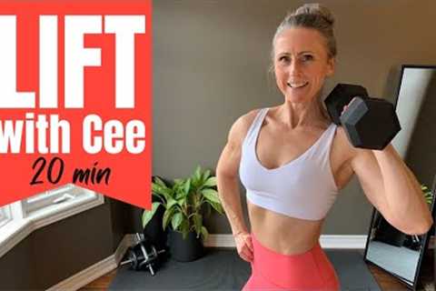20min FULL BODY DUMBBELL workout at home standing 🔴 27