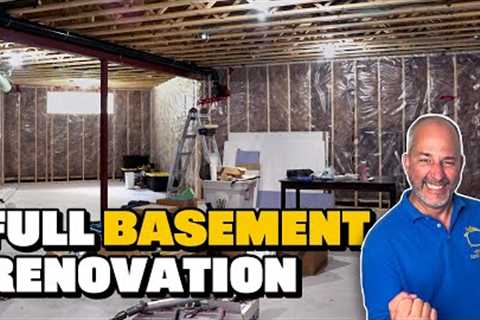 TIME LAPSE Basement Renovation in 10 Mins