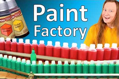 Inside a Paint Factory! How Paint is Made, Bottled, and Packaged