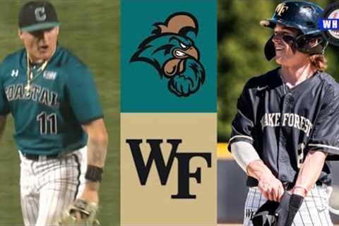 Coastal Carolina vs #5 Wake Forest Highlights (Crazy Game!) | 2023 College Baseball Highlights