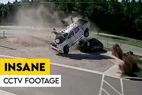 EXTREME CAR CRASH CAUGHT ON CCTV CAMERA | SECURITYCAM STORIES #1