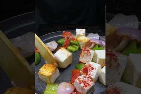 Kadhai Paneer ASMR Cooking #food #cooking #shorts #recipe #asmr #asmrvideo #indianasmrworld