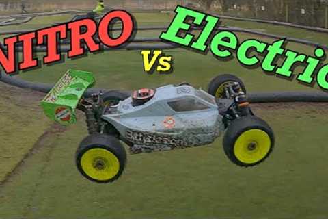 RC Buggy Racing!! 1 Electric Car vs 8 Nitro Powered Cars!!