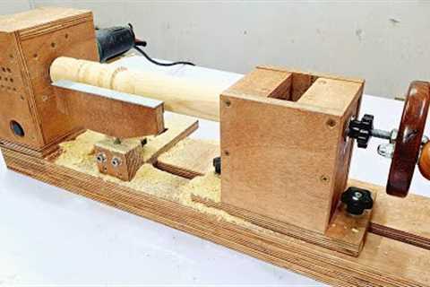 DIY Wood Lathe from Angle Grinder - Angle Grinder Projects|| Woodworking