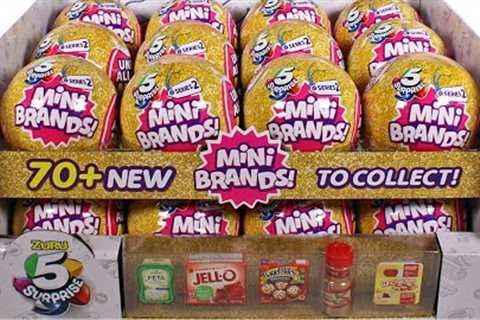 Zuru 5 Surprise Mini Brands Series 2 Blind Box Full Case Unboxing Review Mini Foods