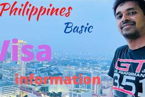Philippines Vlog Philippines 🇵🇭 Basic Visa information || Telugu Traveller Subbu || || Telugu..