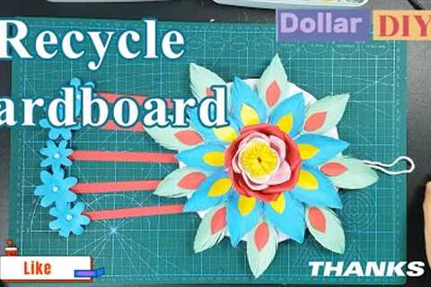 Dollar - DIY | Recycle cardboard to add new ideas with A4 paper/Paper Craft For Home Decoration/