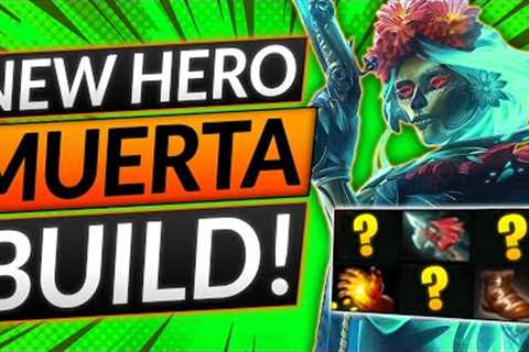 NEW HERO MUERTA IS BROKEN - BEST BUILD to ABUSE in 7.32E - Dota 2 Guide