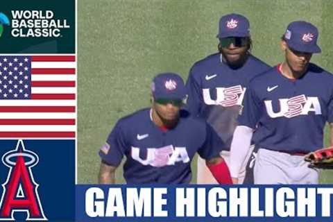 United States vs Angels FULL GAME  HIGHLIGHTS | March 9, 2023 | World Baseball Classic exhibition.