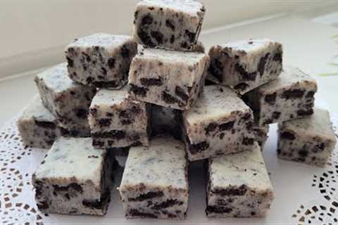 mix condensed milk with oreo! easy dessert in 5 minutes, the result is 🔝