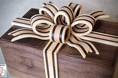 This Ribbon is WOOD! Making Wooden Present Box