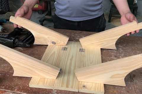 DIY Woodworking Projects - The 2 in 1 Combination is Both A Gift Basket and A Small Folding Table