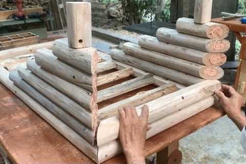 Ideas To Bring Life To Forgotten Logs // How To Make A Rustic Coffee Table From Recycled Wood