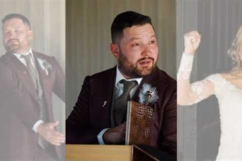 Groom can't believe his eyes when opening wedding gift! #shorts