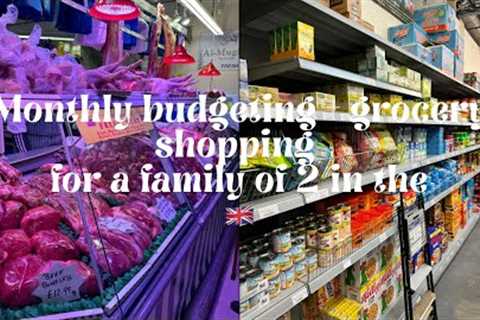 Monthly budgeting + grocery shopping for a family of 2 in the 🇬🇧