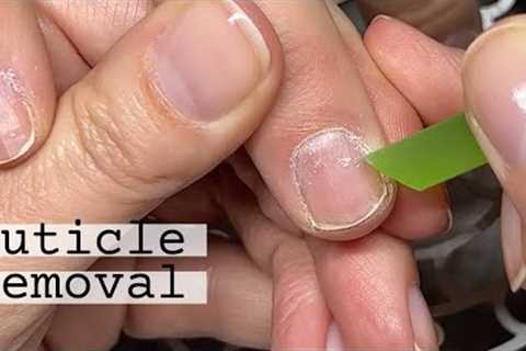 How to remove cuticle without soaking nails or a cuticle remover
